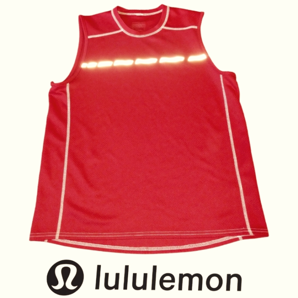 Lululemon Men's Vintage Tank Red Reflectiva